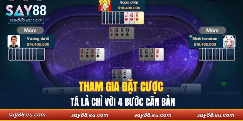Tham gia đặt cược tá lả chỉ với 4 bước căn bản